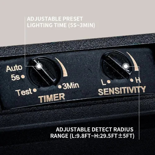 Vista 3 de Lámpara de techo con sensor de movimiento de 2 luces, luz empotrada para exteriores, luces de porche, montaje en techo negro con vidrio texturizado