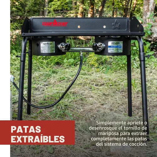 Vista 7 de Camp Chef EX60LW Explorer - Estufa de cocina modular para acampar al aire libre con 2 quemadores