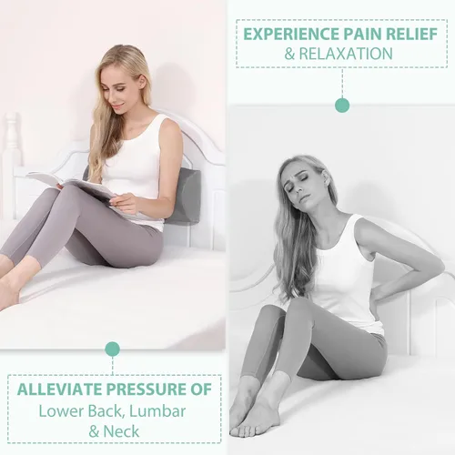 Vista 7 de Almohada de media luna, almohadas de espuma viscoelástica para dormir, almohada Boster para piernas, soporte lumbar de rodilla, almohada semi