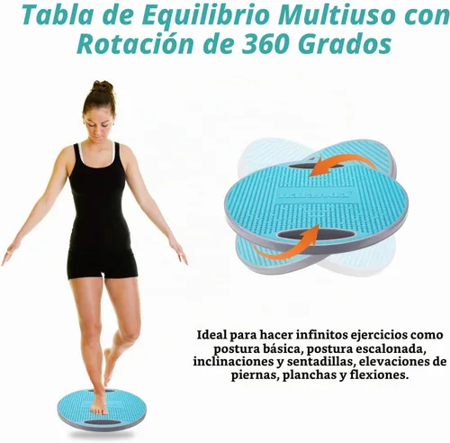 Vista 5 de NALANDA Tabla de Equilibrio Oscilante, Entrenador de Core para Entrenamiento de Equilibrio y Ejercicio, Material Saludable con Superficie