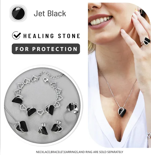 Vista 4 de Leafael - Collares para mujer, dije de corazón de amor infinito con cristales de piedra natal, cadena chapada en plata de 18 + 2 pulgadas, regalo
