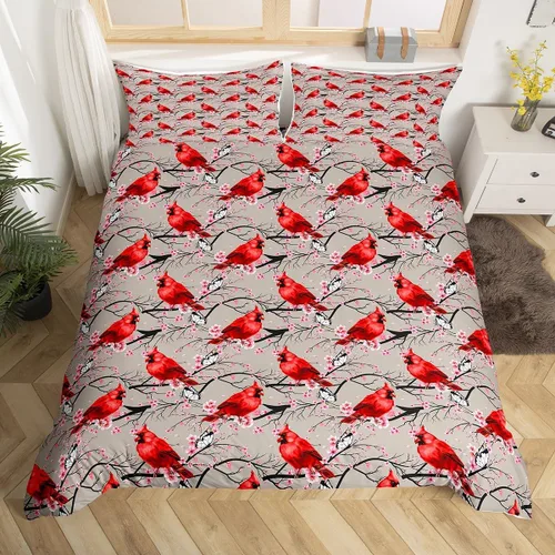 Vista 14 de Juego de ropa de cama de mariquita roja, tamaño individual, funda de edredón de mariquitas de dibujos animados para niños y niños, bonita funda