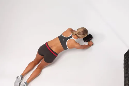 Vista 4 de Sistema de entrenamiento de abdominales de Iron Gym, rueda abdominal