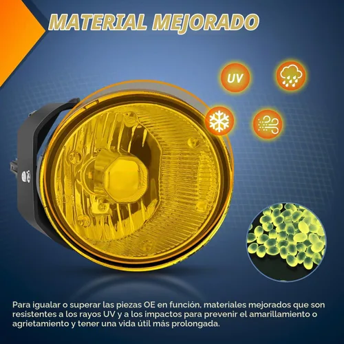 Vista 3 de Conjunto de luces antiniebla Nilight Compatible con Nissan Maxima 2000 2001 Sentra 2002 2003 y Frontier 2004 Xterra Lámparas de lente ámbar