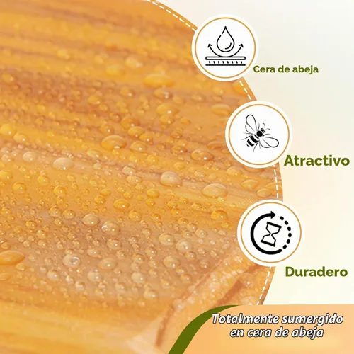 Vista 6 de Kit completo de colmena de abeja Langstroth de 10 marcos con revestimiento de cera de abeja, incluye marcos de colmena y hojas de base enceradas