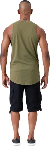 Vista 23 de Remera informal de jersey, sin mangas, lisa, básica (talles hasta 3XL, varios colores), para hombre.