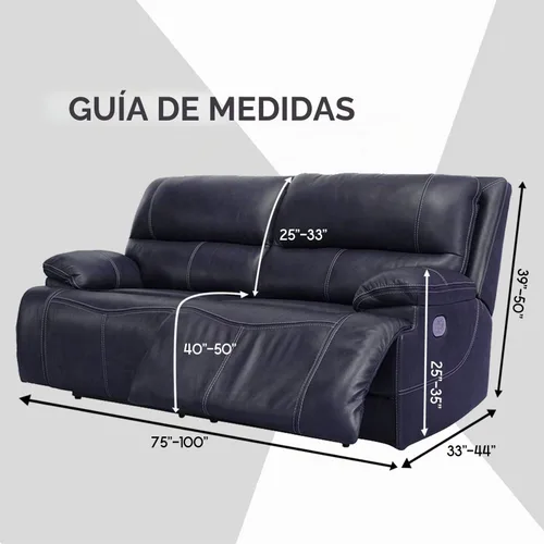 Vista 6 de ULTICOR Funda para sofá biplaza reclinable, extra ancha de 70 a 92 pulgadas, fundas de sofá reclinable elásticas de terciopelo de 6 piezas, funda