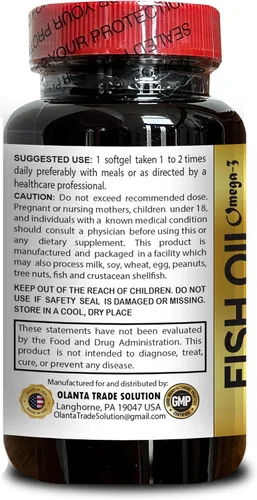 Vista 3 de Aceite de salmón salvaje de Alaska de agua fría – Aceite de pescado limpio con Omega 3s – Sin conservantes – Refuerzo inmunológico de alta potencia