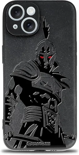 Vista 88 de SIMPLYMDRN Funda delgada para iPhone 12 Pro Max, diseño de guerrero, funda genial para hombres, funda de soldado de combate, delgada y flexible