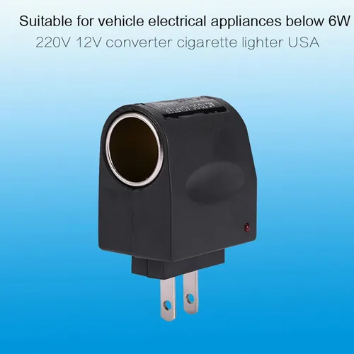 Vista 3 de Adaptador de encendedor de cigarrillos de coche convertidor de 12 V CC, convertidor de fuente de alimentación de CA a CC de 12 V, transformador