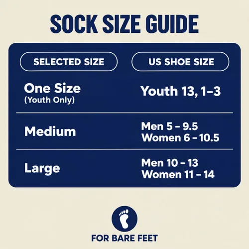 Vista 4 de For Bare Feet NFL Officially Licensed Crew Socks, 4 Stripe Deuce