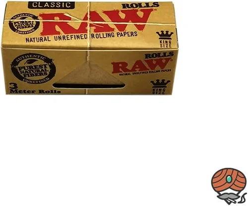 Vista 3 de Raw Rollos Classic - Papel de liar tamaño King de 2.165 in, 9.8 ft (9 pies), caja completa de 12