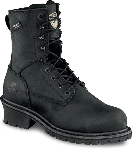 Vista 3 de Irish Setter Mesabi - Botas de trabajo con punta de acero para hombre de 8 Negro