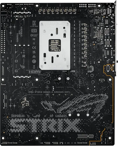 Vista 8 de ASUS ROG Strix B850-E Gaming WiFi AMD AM5 B850 ATX Placa base 16+2+2 etapas, OC dinámico, Core Flex, DDR5 con AEMP, WiFi 7, 5X M.2, 5G LAN, PCIe®