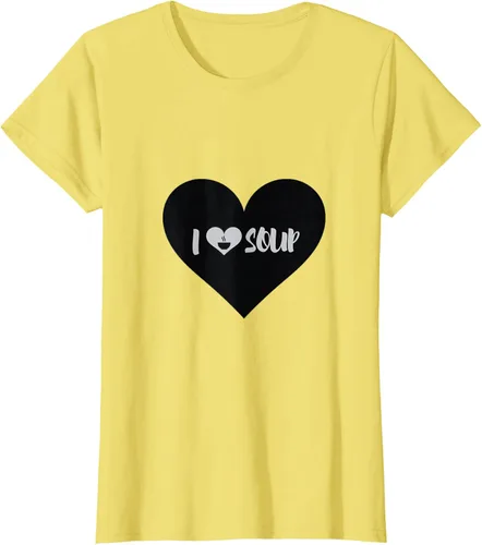 Vista 64 de I Love Soup - Camiseta de regalo con forma de corazón, Blanco, S Asfalto