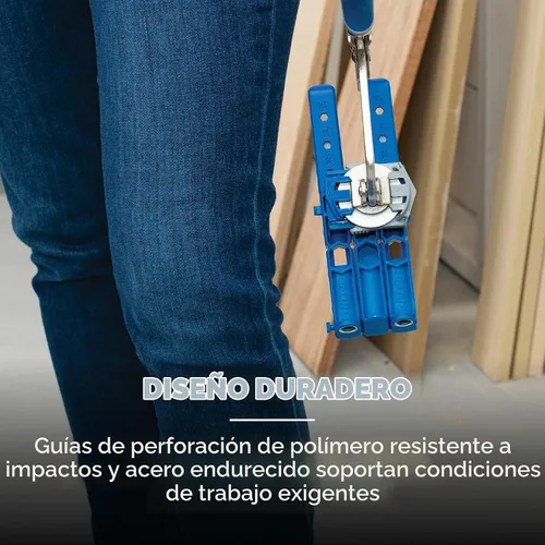 Vista 8 de KREG Plantilla Duradera para Agujeros de Bolsillo 320 con Abrazadera de Cara Clásica de 2 Pulgadas - Incluye Abrazaderas de Madera para Carpintería