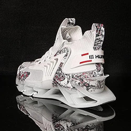 Vista 5 de GJUYC Zapatos deportivos para hombre, zapatos para correr, para hombre, para correr, a la moda, atlético, baloncesto, caminar, casual, senderismo