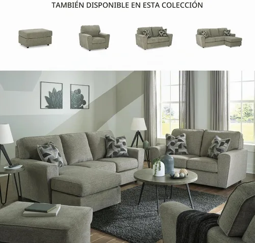 Vista 6 de Signature Design by Ashley Sofá Cascilla Casual, Gris Claro