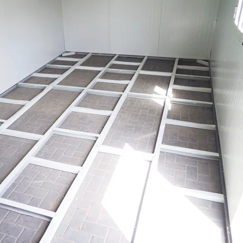 Vista 11 de Duramax Kit de cobertizo de almacenamiento (13 x 10 pies) para edificio aislado con parte superior plana para jardín, patio trasero, uso al aire