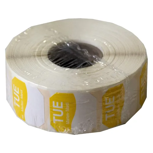 Vista 7 de DayMark Day of The Week - Etiqueta removible de 1" x 1", VIE (Paquete de 1000)