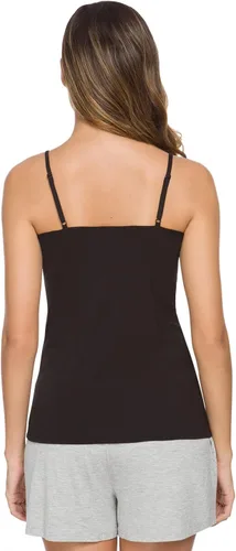 Vista 3 de Knuffnee Camisetas básicas para mujer, con tirantes delgados, ajustables, paquete de 4