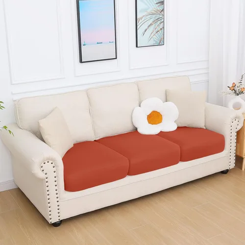 Vista 188 de hyha Fundas de cojín de sofá estampadas, fundas de sofá florales lavables para sofás con 2 cojines, fundas de cojín de patrón elástico para muebles