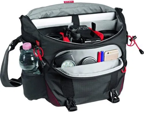 Vista 7 de Manfrotto Bumblebee M-10 PL, Messenger Pro Light, negro, compacto (MB PL-BM-10)