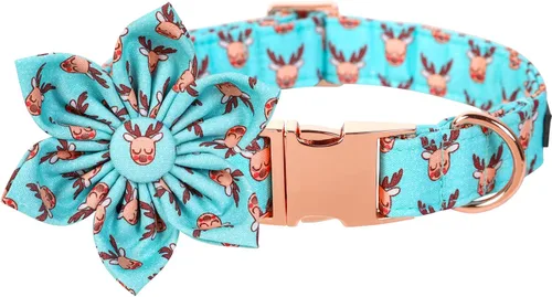 Vista 10 de Lionet Paws Collar de Navidad para perro con corbatín, collar de corbatín para perro con hebilla de metal para perros y gatos, collar ajustable