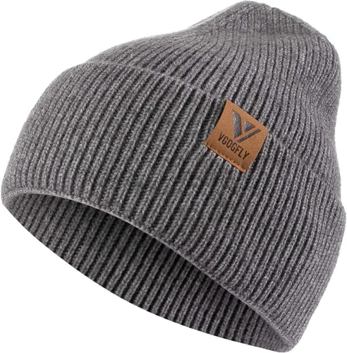 Vista 17 de Vgogfly Gorro holgado para mujer, gorro de punto de invierno, suave y cálido, gorro de esquí unisex Beige