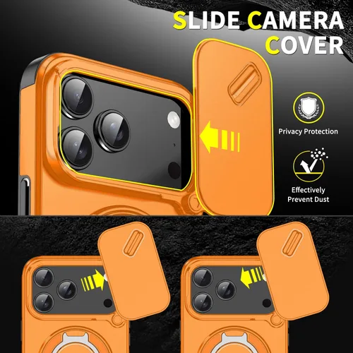 Vista 3 de Funda para iPhone 11 de la Serie Magnética de Doulings, resistente con anillo giratorio de 360 grados con soporte invisible, compatible con magsafe