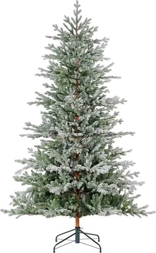 Vista 7 de Haute Decor Árbol de Navidad de abeto alpino de Alberta de 7 pies esmerilado