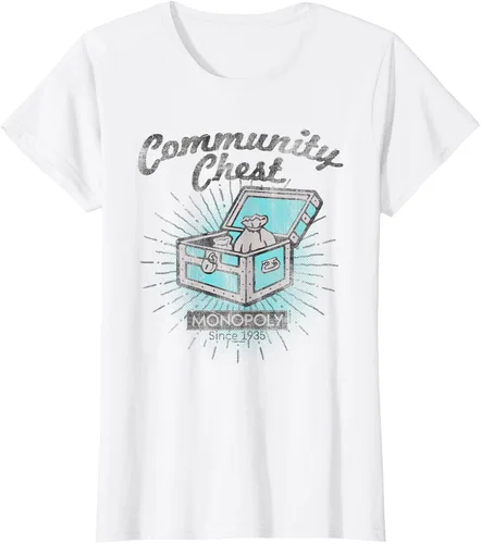 Vista 10 de Monopoly Camiseta Community Chest, gris, S Gris Oscuro