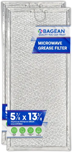 Vista 7 de Filtro de microondas de repuesto de 13.30 x 5.85 pulgadas para filtro de microondas 6802A 4393862 Whirlpool se adapta a varias marcas – Filtro
