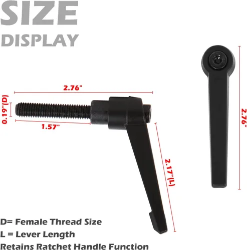 Vista 4 de Palanca de ajuste horizontal para barra de asiento de bicicleta estática, piezas de repuesto para mango de ajuste de bicicleta peloton, accesorios