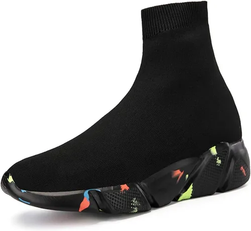 Vista 2 de SUNROLAN Tenis de moda para mujeres y hombres, ligeros, atléticos, para correr, transpirables, para caminar