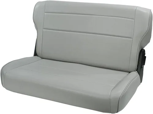 Vista 2 de Rugged Ridge Asiento, Trasero, Plegable/Tumble, Negro 13462.01 Compatible con Jeep CJ & Wrangler YJ 1976-1995