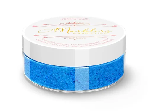 Vista 152 de MARBLERS Polvo de mica natural grueso [perla azul acero] 0.11 onzas (0.11 oz) altamente pigmentado no tóxico, vegano, libre de crueldad animal