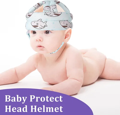 Vista 5 de Protector de Cabeza para Bebé Casco de Seguridad Ajustable para Niños Pequeños, Cojín Protector para la Cabeza Anticolisión con Cierre de Gancho