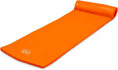 Vista 8 de TRC Recreation Foam Swimming Pool Float, Floating Water Lounger, Splash 1.25” Blanco