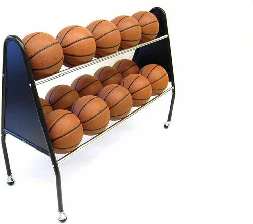 Vista 3 de Trigon Sports Carrito de almacenamiento de pelotas con cerradura deportiva, contenedor de almacenamiento de baloncesto para interiores y exteriores