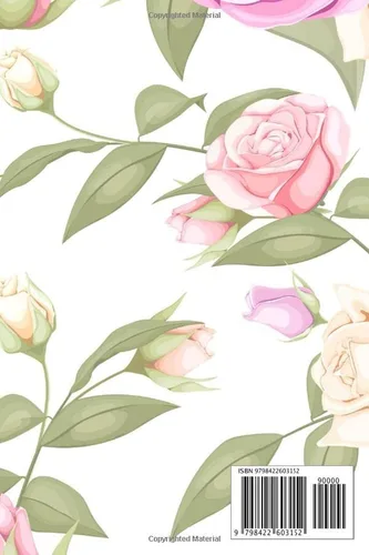 Vista 2 de Paperage Lined Journal Notebook A Pale Pink Floral Rose Lined Notebook for Journaling