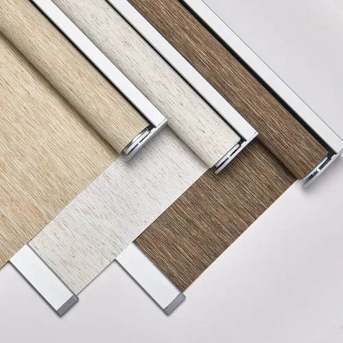 Vista 4 de Persilux Persianas enrollables con filtro de luz para ventanas de interior, tejido natural, protección UV, sin cordones, persianas para puertas Crema