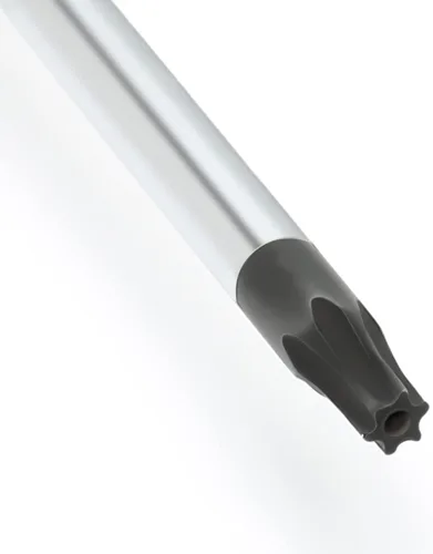 Vista 6 de Piutouyar Juego de destornilladores magnéticos Torx de 8 piezas - T8, T9, T10, T15 Destornillador de seguridad Torx, 3mm, 75mm de largo (Rojo)