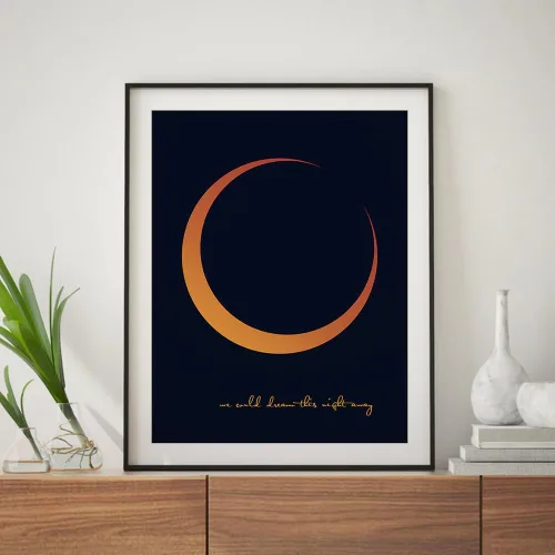 Vista 5 de Song Lyric Wall Art Print, Music Poster Artwork For Living Room Bedroom, Gift For Anniversary Wedding Husband Wife Couple (Black Framed 11x14" Print)
