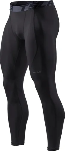 Vista 8 de TSLA - Pantalones de compresión térmica para hombres, calzas deportivas para correr, ropa base de invierno