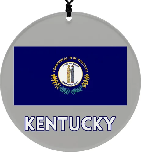 Vista 15 de Missouri Christmas Ornament - Festive Design Featuring State Flag - 2026 Hanging Acrylic Disc Decoration for Tree - Unique and Home Decor