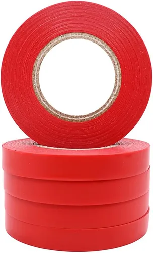 Vista 4 de Zenport Cinta de corbata roja para plantas ZL0012R, 20 rollos, 50 pies