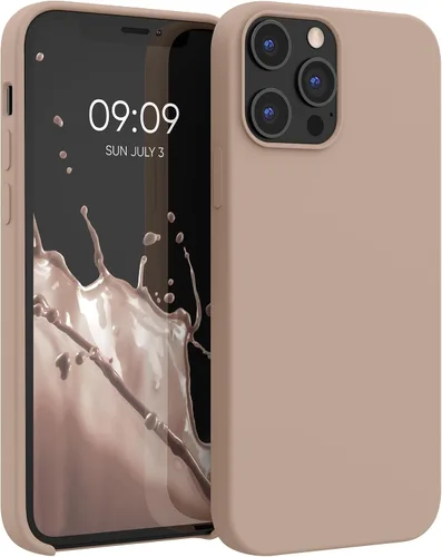Vista 15 de kwmobile Funda compatible con Apple iPhone 12 Pro Max, funda de silicona TPU con acabado suave, color azul báltico