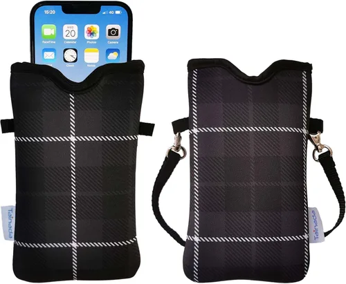 Vista 16 de Tainada Funda Estuche Bolsa de Neopreno para Teléfono para Hombres y Mujeres con Correa Cruzada/Cordón para el Cuello para iPhone 17/16/15 Pro Max