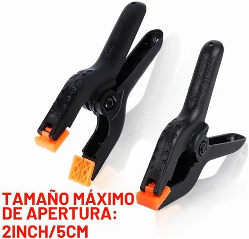 Vista 5 de 10 PIEZAS Abrazaderas de Resorte Grandes de Plástico Profesional de 4.5 Pulgadas de Servicio Pesado para Manualidades o Clips de Plástico y Clips